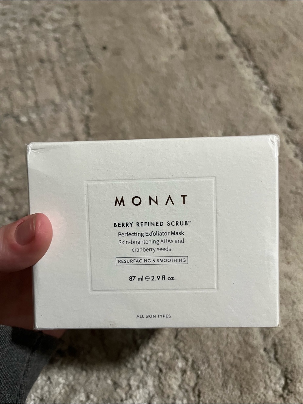 NIB- MONAT Berry Refined Scrub Perfecting Exfoliator Mask